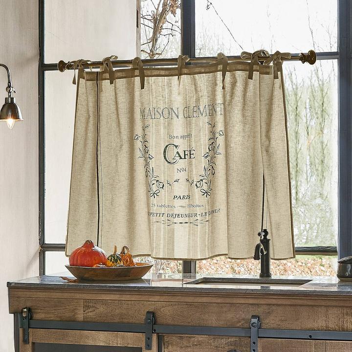 Image du produit Loberon Rideau à disques Girest beige (80 x 140 cm)