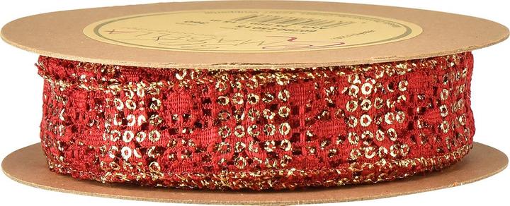 Immagine prodotto Mabella Dekoband Spitzenband mit Glitter für festliche Dekoration