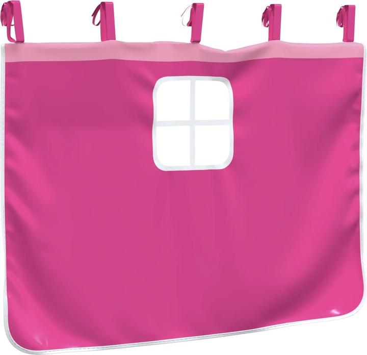 Actual product image vidaXL Curtains for loft bed with tunnel pink polyester, colour