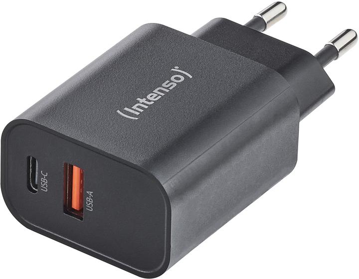 Produktbild Intenso Power Adapter W30AC, 30W, USB-A und USB-C Anschluss, für iPhone, iPad, Tablet, Samsung Galax (30 W)