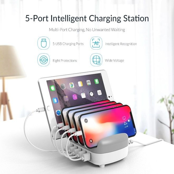 Actual product image Orico DUK-5P 5-port USB charging station (40 W)