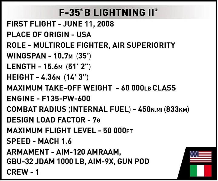 Image du produit Cobi F-35B STOVL Lightning II