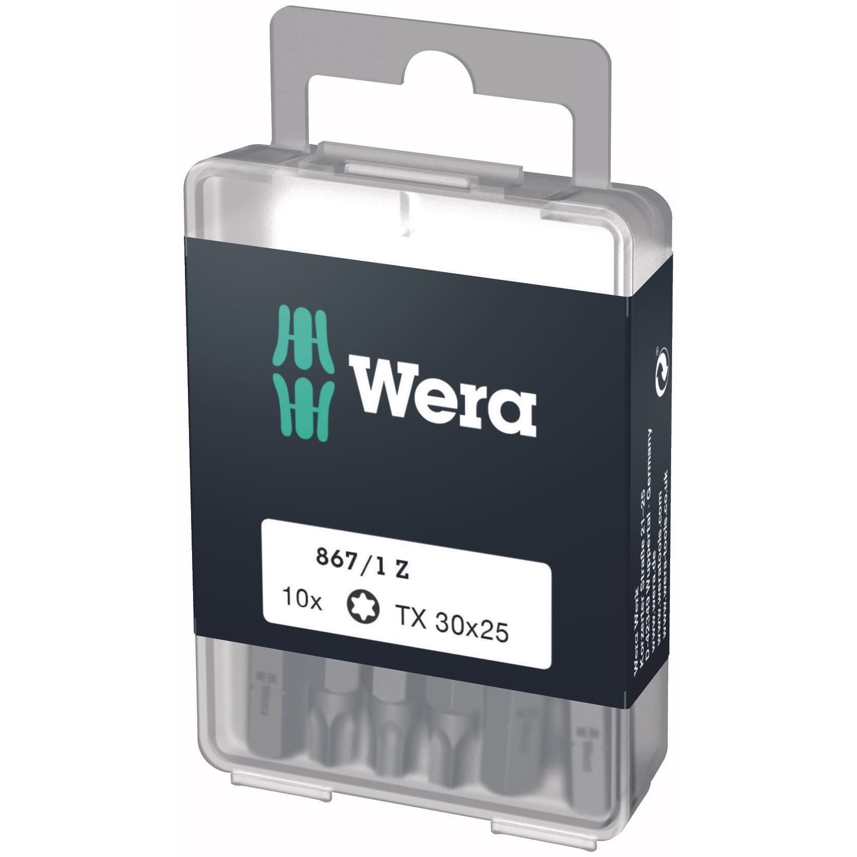 Wera, Bits, 867/1 Z TX 30 x 25 mm DIY-Box (30)