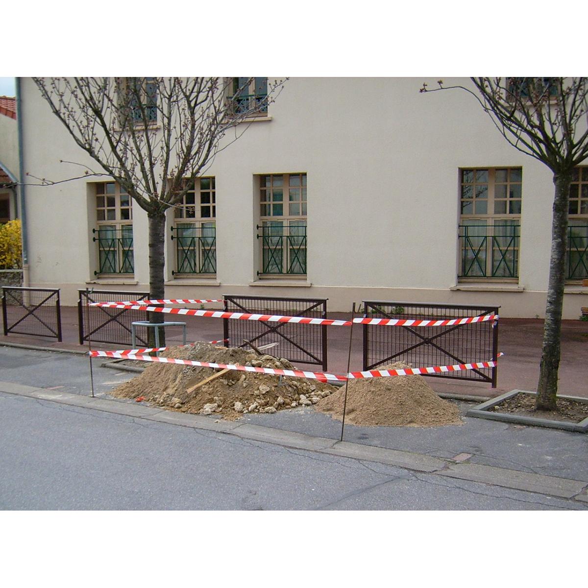 Thumbnail - Rs Pro, Klebeband, RSNA 580 RB Polypropylen Markierungsband Rot/Weiss Typ Bodenmarkierungsband, Stärke 0.03mm, 80 (80 mm...