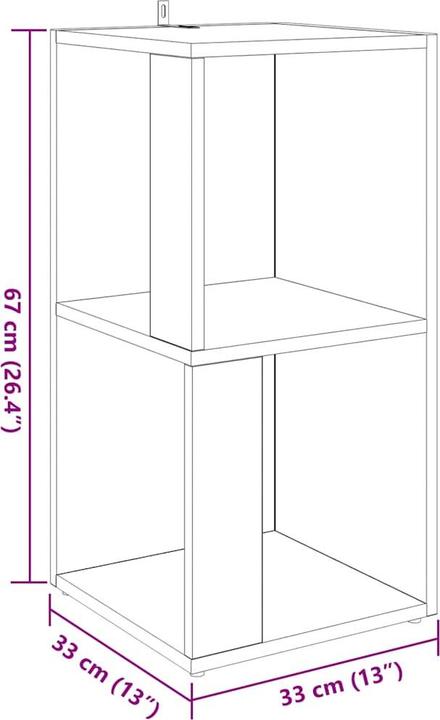 Actual product image vidaXL Beistelltisch (33 x 33 x 67 cm)