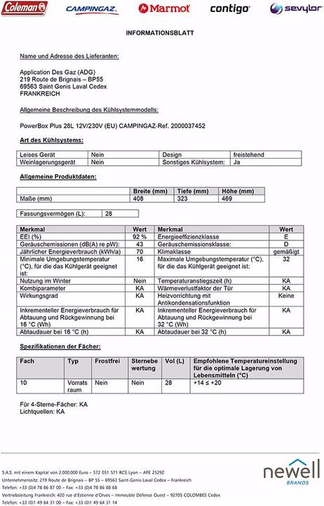 Immagine prodotto Campingaz Powerbox Plus (28 l)