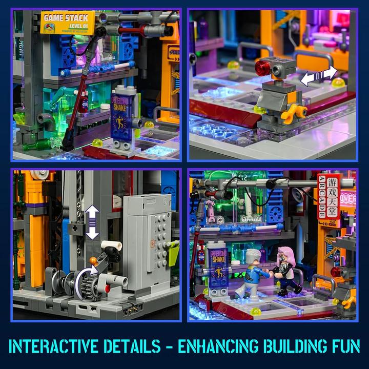 Actual product image Lumibricks Cyberpunk Game Stack