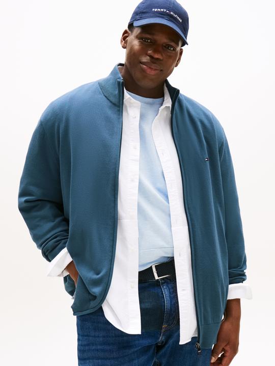 Image du produit Tommy Hilfiger Pull en Coton Essentiel avec Fermeture Éclair et Col Montant (3XL)