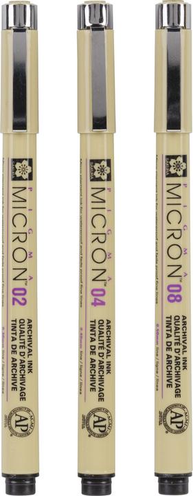 Image du produit Sakura Pigma Micron (Noir, 3 x)