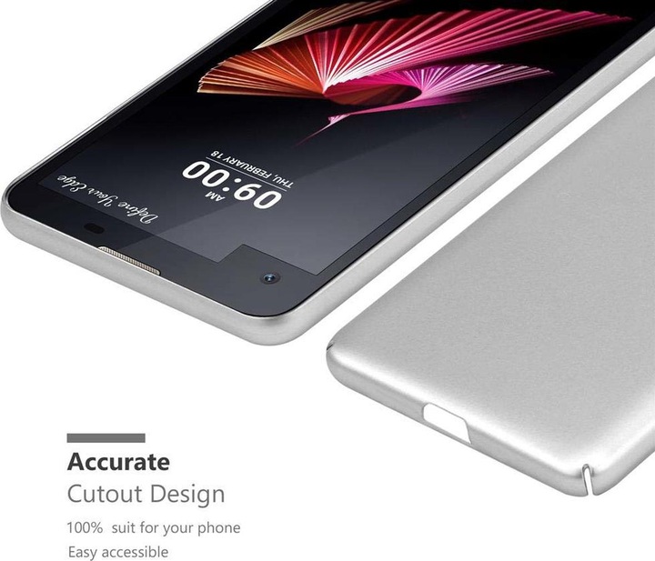 Actual product image Cadorabo Hard Cover Matt Metal Cover (LG X Screen)
