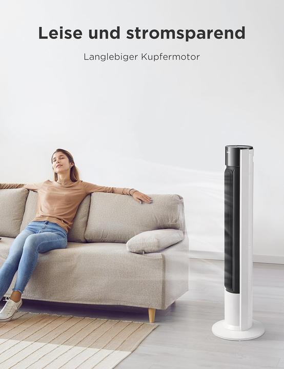 Actual product image Midea Turmventilator mit Fernbedienung und Timer (45 dB)