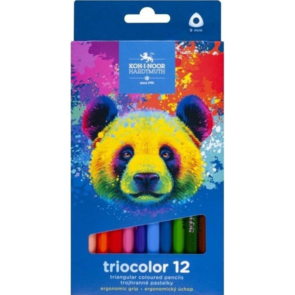Koh-i-Noor, Malstifte, Dreieckige Buntstifte Triocolor 12 St. Bär (12 x)