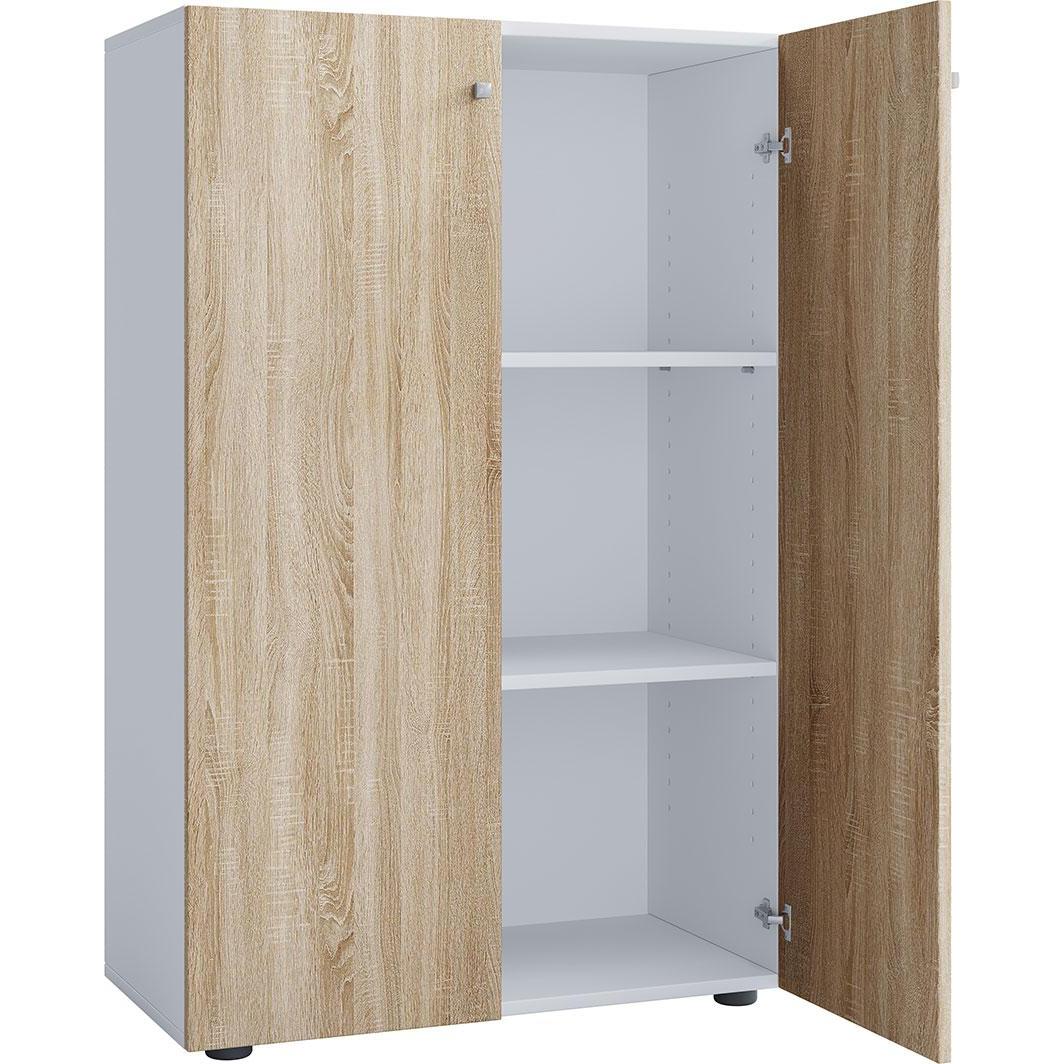 Ebuy24, Aktenschrank, Büroschrank LonaXLDT weiss (70 x 39 cm)