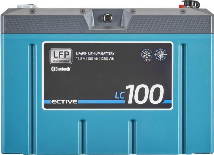 Actual product image Ective LC 100 Marine LT IP67 LiFePO4 Lithium supply battery (12 V, 100 Ah)