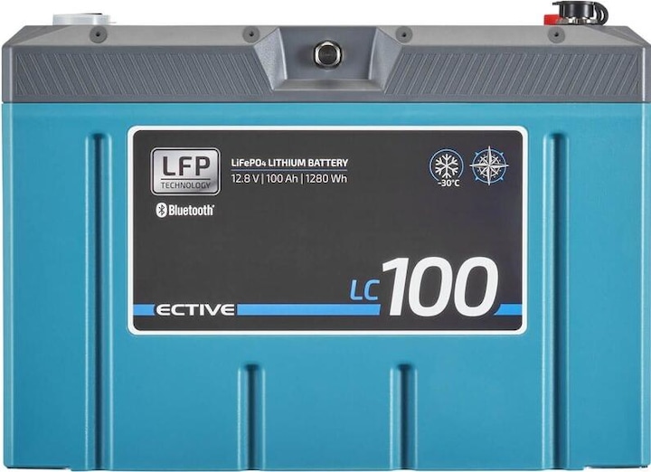 Produktbild Ective LC 100 Marine LT IP67 LiFePO4 Lithium Versorgungsbatterie (12 V, 100 Ah)