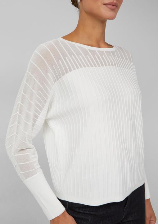 Produktbild s.Oliver Strickpullover Feinstrickpullover mit Fledermausärmeln und Ottoman-Struktur (36)