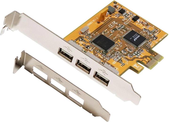 Exsys PCIe EX-11053, 3 port USB 2.0
