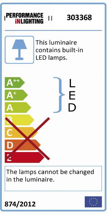 Energy Label PiL LED wall lamp (IP44)