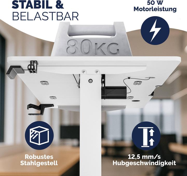 Actual product image Casaria Höhenverstellbarer Schreibtisch