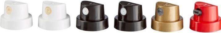 Produktbild Edding Spraykopfset (Schwarz, Rot, Red, White, Gold, Weiss, Black)