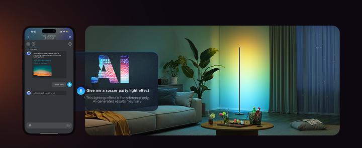 Produktbild Govee RGBICW Floor Lamp With Matter, H8076C13 (2200 lm)