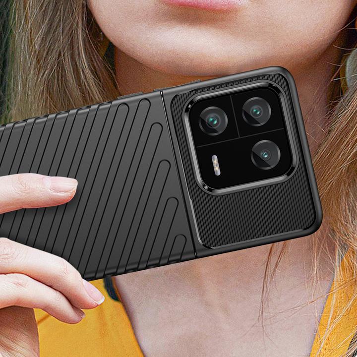 Actual product image Hurtel Thunder Case case for Xiaomi 13 Pro silicone armor case black (Xiaomi 13 Pro)