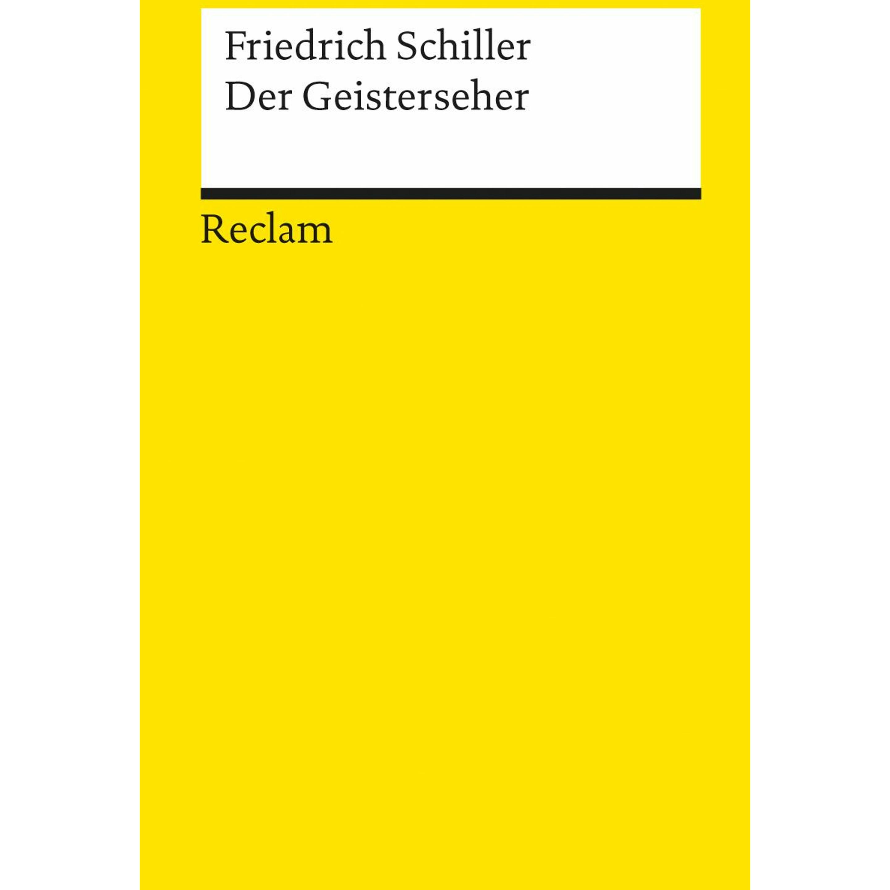 Der Geisterseher, Belletristik von Friedrich Schiller