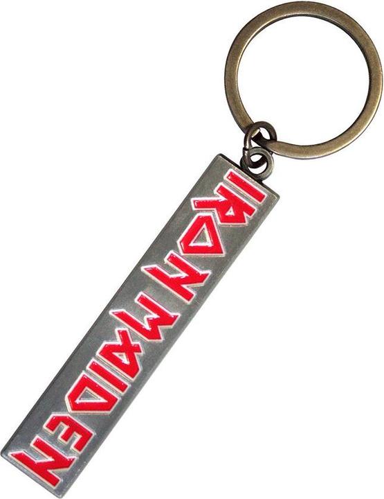 Actual product image Iron Maiden Logo Enamel Keyring