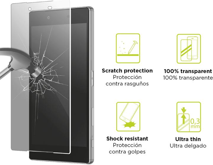 Actual product image KSIX Extreme Screen Protector Tempered Glass 9H (LG V30)