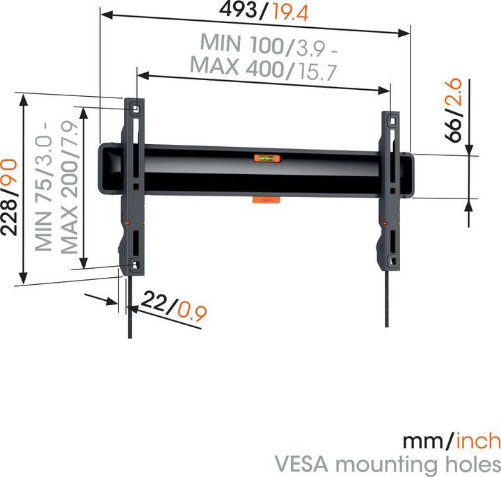 Produktbild Vogels TVM 3405 (Wand, 50 kg, 32" - 77")