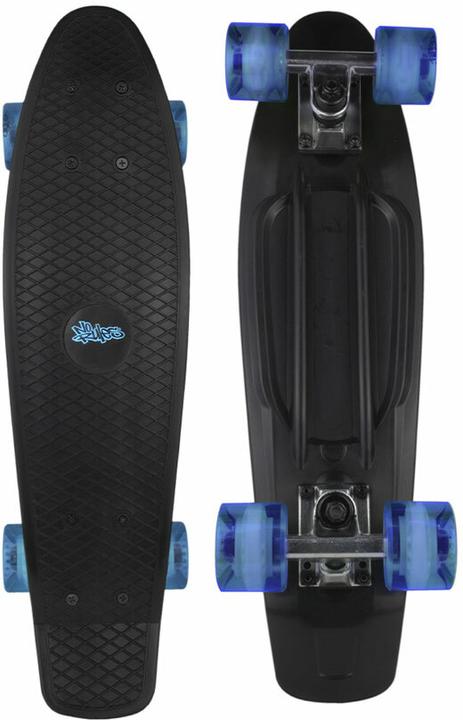 No Rules Skateboard ABEC 5 Fun nero - blu trasparente (23.62")