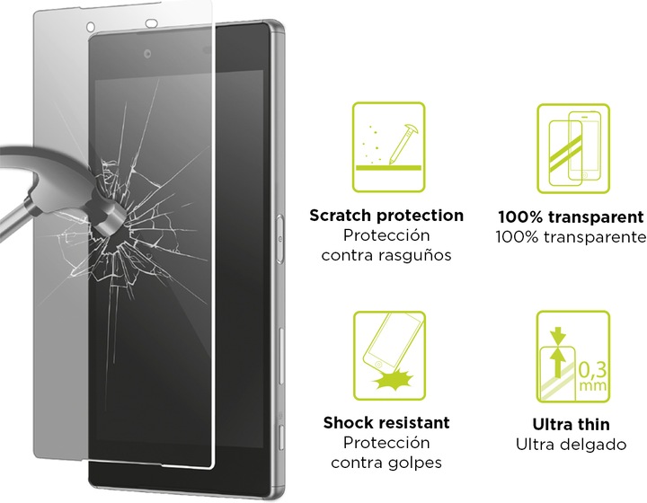 Image du produit KSIX Protecteur extrême 2.5D en verre trempé 9H (LG Q8)