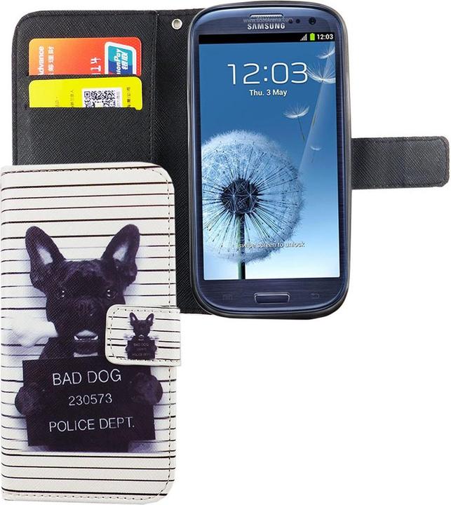 Produktbild König Design Schutz Handy Hülle für Samsung Galaxy S3 / S3 Neo Case Cover Tasche Wallet Etui (Samsung Galaxy S3 Neo, Samsung Galaxy S3)