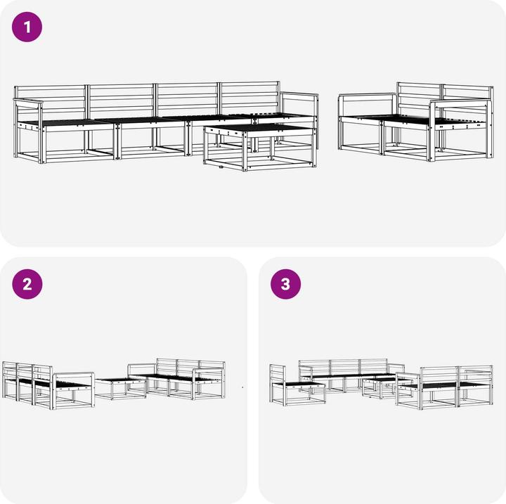 Produktbild vidaXL Outdoor-Sofa