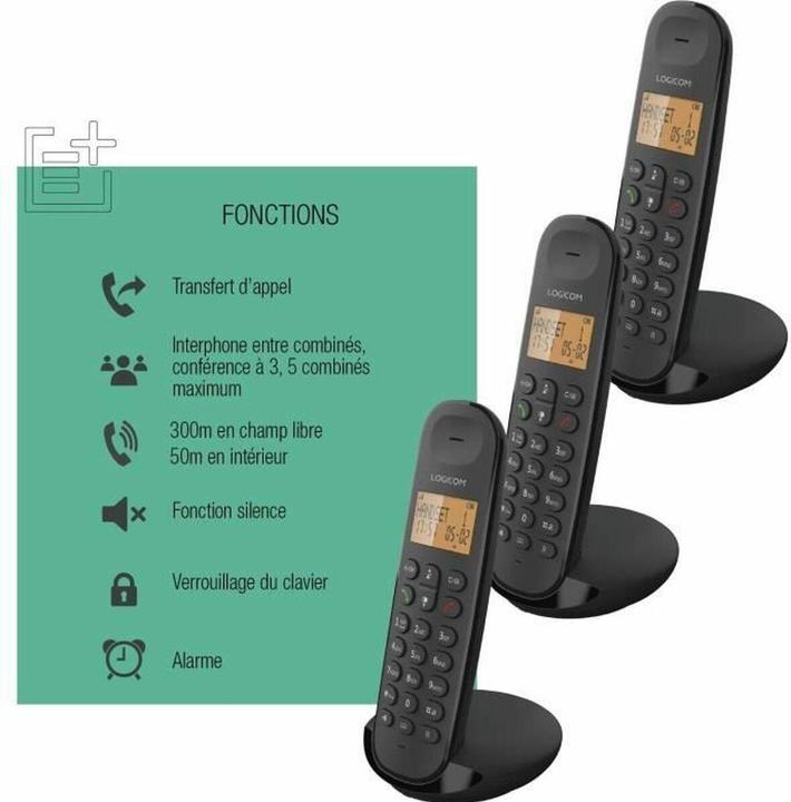 Actual product image Logicom Kabelloses Telefon ILOA 350 TRIO