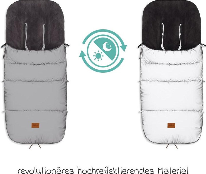 Produktbild Fillikid Fusssäcke für Kinderwagen & Buggys Fleece-Fusssack Kinley Reflect mit reflektierendem