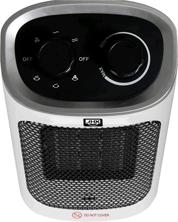 Produktbild SHE SHX SHX17PTC1500 Heizlüfter SHX17PTC1500 15 m² Schwarz/Weiss (1500 W)