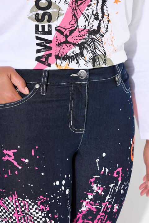 Produktbild Angel of Style Jeans, Slim Fit, Print-Mix, 5-Pocket (52)