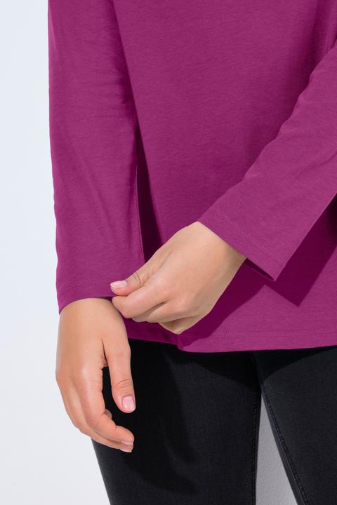 Produktbild Ulla Popken Shirt, Slim, V-Ausschnitt, Langarm (50, 52)