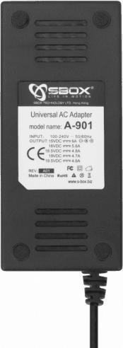 Actual product image Sbox Adapter for Notebook A-901 (90 W)