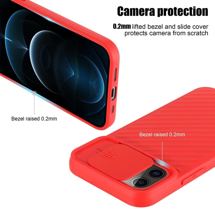 Actual product image Cadorabo TPU cover with camera protection (Apple iPhone 12 Pro Max)