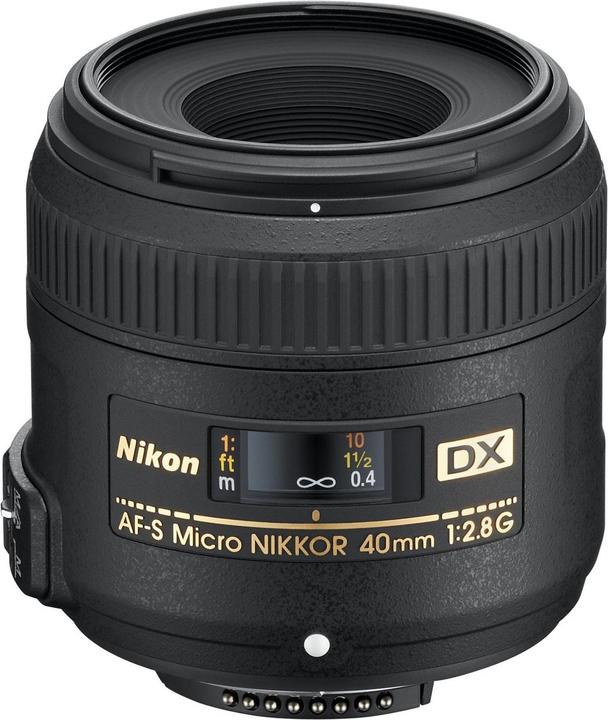 Produktbild Nikon AF-S Nikkor 40mm f/2.8 G DX Micro (Nikon DX, APS-C / DX)