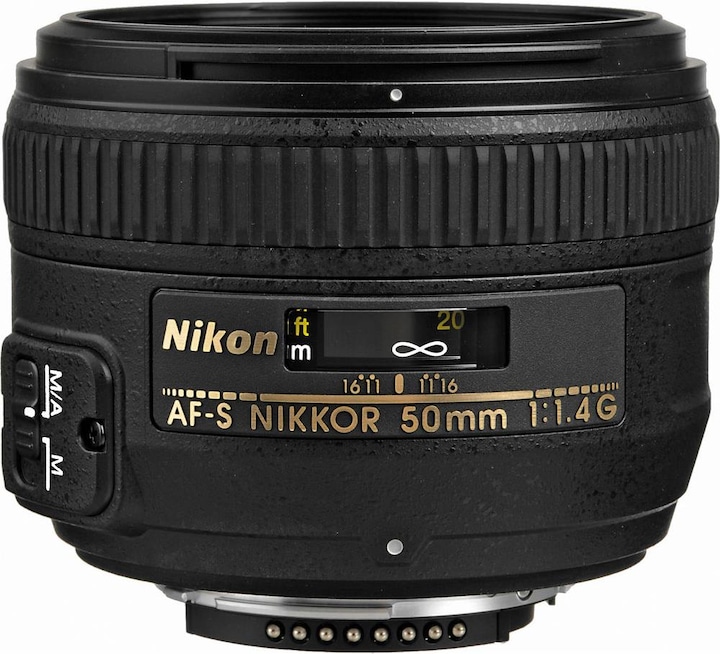 Actual product image Nikon AF-S Nikkor 50mm f/1.4G (Nikon F, full size)