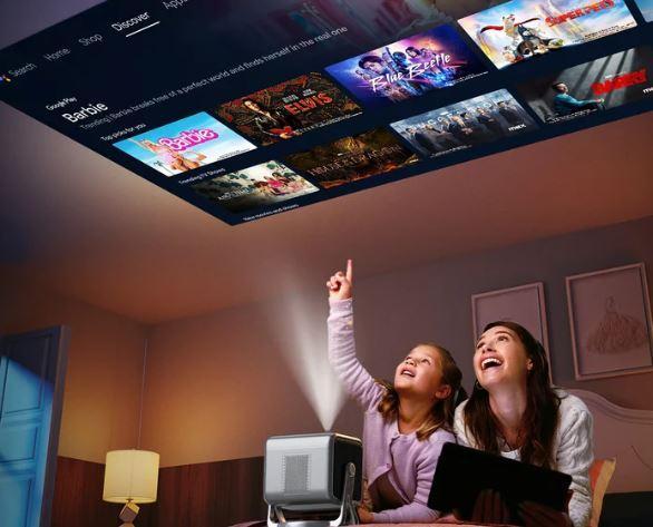 Actual product image Ultimea Nova C40 Beamer with Dolby Audio, 4K Support, Android TV 11.0, 600 ANSI Lumen, Bluetooth (Full HD, 600 lm, 1.25:1)