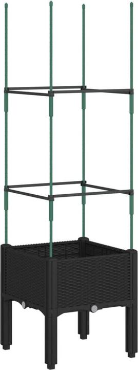 Image du produit vidaXL Bac à plantes avec treillis PP