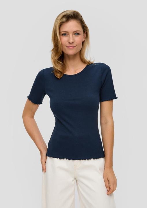 Actual product image S.Oliver T-Shirt Elastisches T-Shirt im Slim Fit mit Rundhalsausschnitt (44)