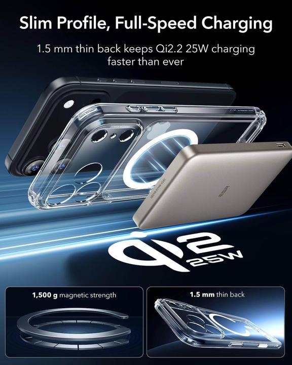 Actual product image ESR Classic Hybrid MagSafe + Panzerglas-Set (Apple iPhone 17 Pro Max)