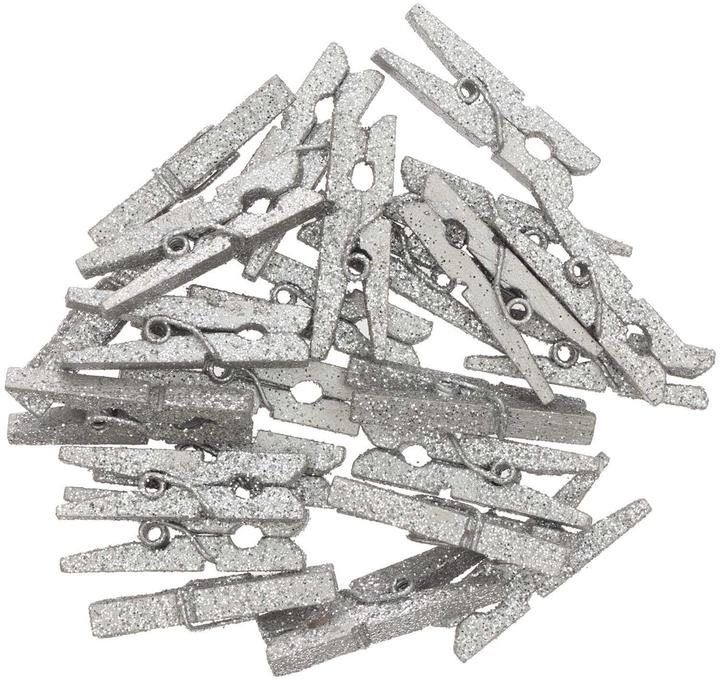 Immagine prodotto Rico Design Staples Deco Clip di legno Glitter (24 x)