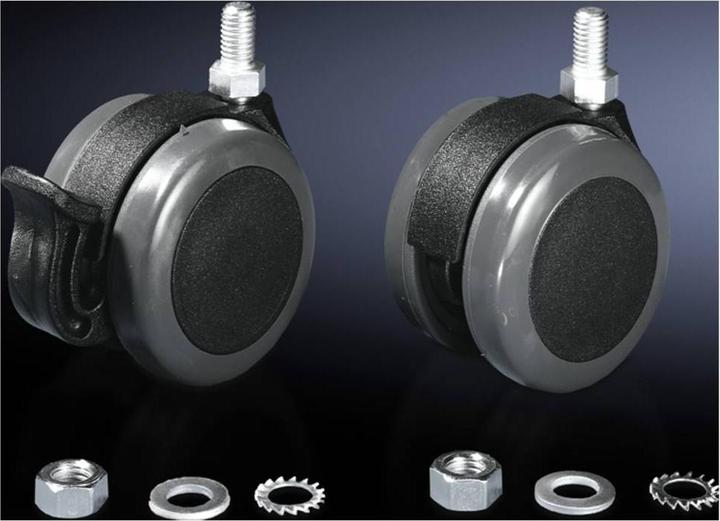 Actual product image Rittal Twin castors, Type: M12 x 20, /grey