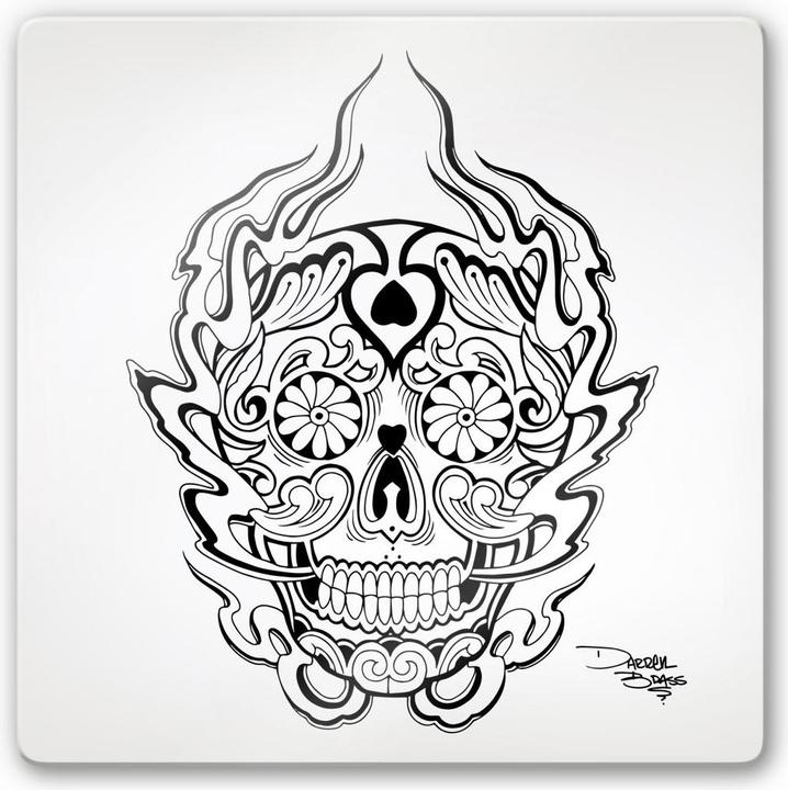 Produktbild Miami Ink Mexikanische Totenmaske 1 (30 x 30 cm)